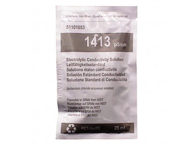 Саші з калібрувальним розчином для кондуктометрів XS SACHET 25ml EC 1413 (1413 μs/cm, 1x25 мл, NIST)