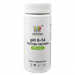 Индикаторные полоски на pH 0–14 (100 шт.) UKRHIM TS-PH14-100