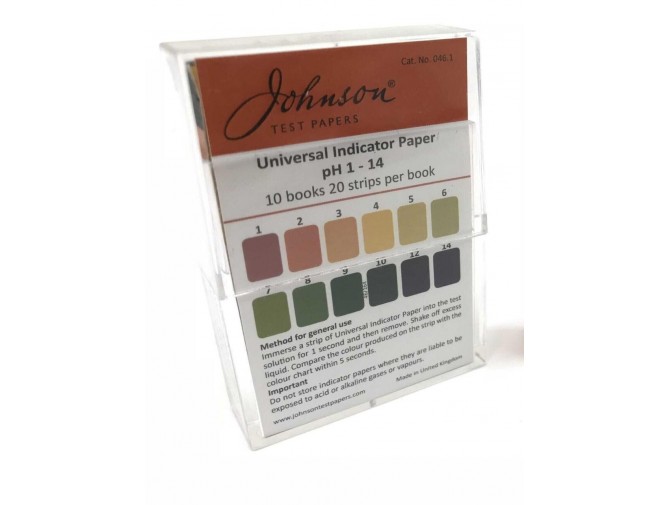 Индикаторные полоски универсальные на pH 1-14 JTP Universal Indicator Paper (200 шт.)