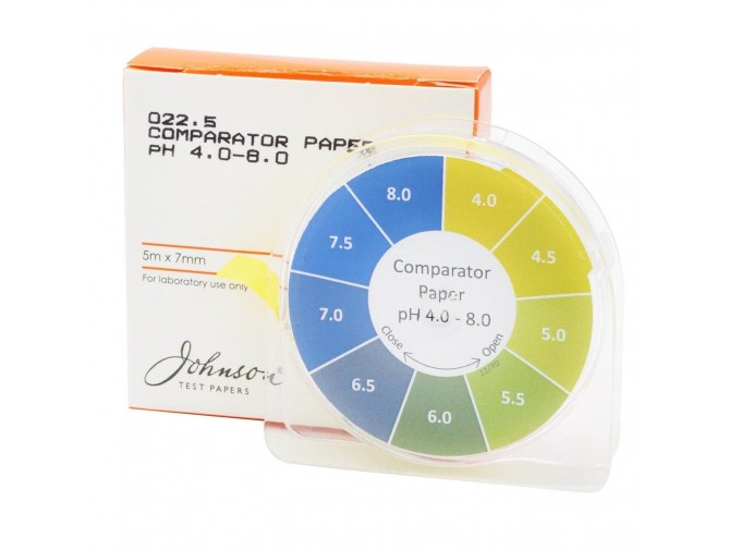 Індикаторні смужки з підвищеною роздільною здатністю pH 4.0–8.0 JTP Comparator Paper (рулон 5 м)