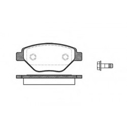 Комплект тормозных колодок, дисковый тормоз WOKING P877300
