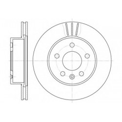 Гальмівний диск передний Vito (638) 96-03 (276x22) D646010 WOKING