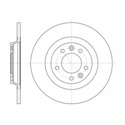 Тормозной диск (задний) CITROEN C5/PEUGEOT 407/508/607/RCZ 1.6-3.0 04- WOKING D669000