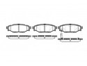 Гальмівні колодки дискові Subaru Forester (P10363.01) Woking