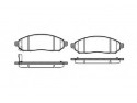 Тормозные колодки дисковые Nissan Murano (P10623.01) Woking