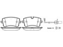 Тормозные колодки дисковые Porsche Macan (P12433.10) Woking