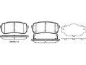Гальмівні колодки дискові Kia Carnival (P13883.02) Woking
