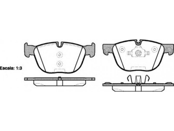 Тормозные колодки дисковые BMW X5 (P13973.00) Woking