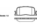 Тормозные колодки дисковые Toyota Camry (P9543.00) Woking