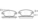 Гальмівні колодки дискові Opel Combo (P9593.11) Woking