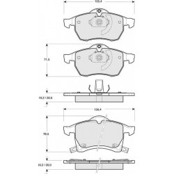 Гальмівні колодки Opel Astra (BDS081) Starline