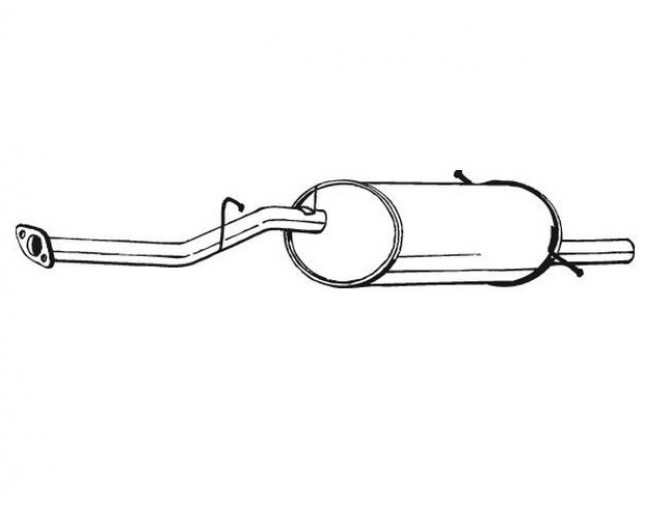 Глушитель Субару Форестер (Subaru Forester) 02-08 (229-063) Bosal 46.16