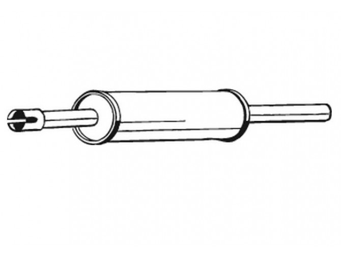 Резонатор Фольксваген Пассат (Volkswagen Passat) 88-90 (233-553B) Bosal 30.33