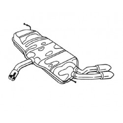 Глушитель Ауди А3 (Audi A3) 1.4 TFS 07- (105-903) Bosal