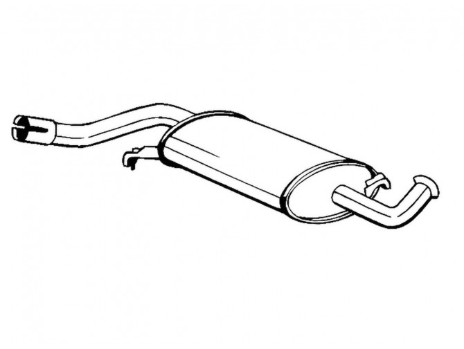 Резонатор Ауди А6 (Audi A6) 2.0 94-96 (105-153) Bosal