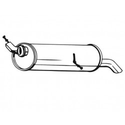 Глушитель Пежо 307 (Peugeot 307) 1.4, 16V 03-05 (190-141) Bosal 04.31 