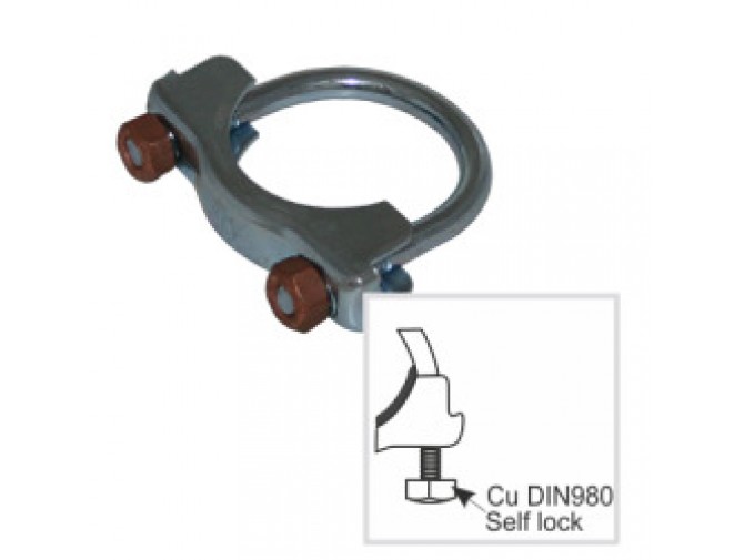 Хомут глушника 921-954 Ford M10 54,5 мм Cu Fischer (FA1)