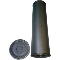 Резонатор універсальний круглий D.326/45 (Довжина 500мм, діаметр корпусу 130мм, діаметр входу 45мм)