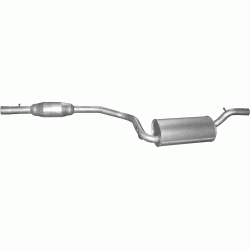 Глушитель Мазда 3 (Mazda 3) 2.0 03-09 (12.12) Polmostrow алюминизированный