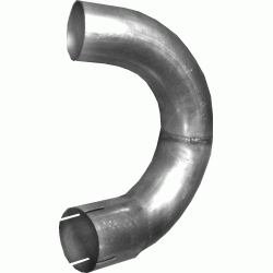 Труба вихлопна DAF (ДАФ) DAF LF 45/55 din 21724 (61.181) Polmostrow алюмінізірованний