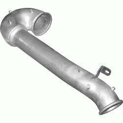 Труба вихлопна DAF (ДАФ) DAF CF 75 (61.45) Polmostrow алюмінізірованний