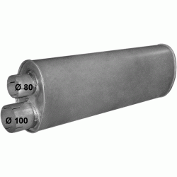 Глушитель MAN L2000/M2000L/M2000M/Opalin 93- din 47308 (68.40) Polmostrow алюминизированный